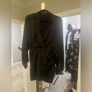 Zara Black Wrap Dress